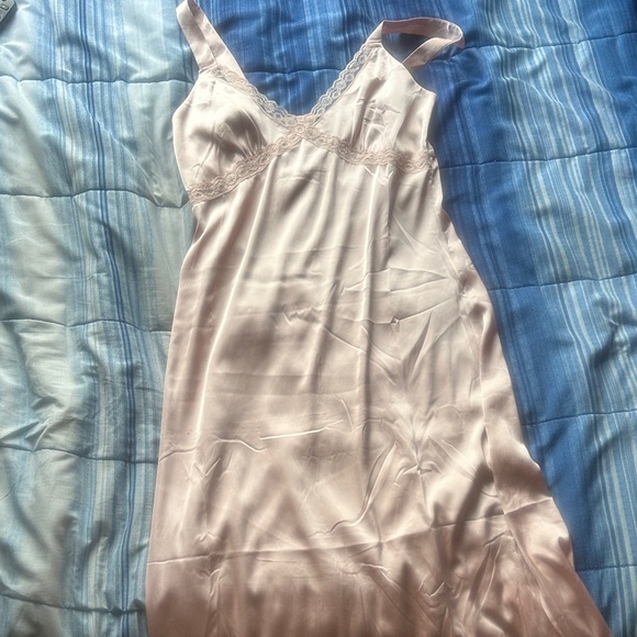 Blush Lace Trim Chemise - Picture 1 of 4